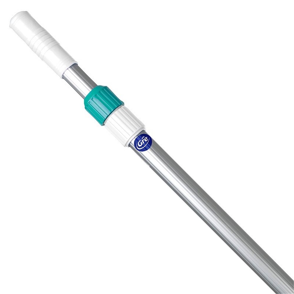 MANGO TELESCOPICO PLATEADO 2,40 M (2X1,20)