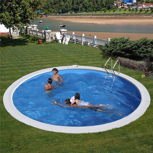 (420X120 ESPECIAL PARA ENTERRAR  REF. KPE4227) KIT PISCINA GRE REDONDA ESPECIAL PARA ENTERRAR.MODELO SUMATRA