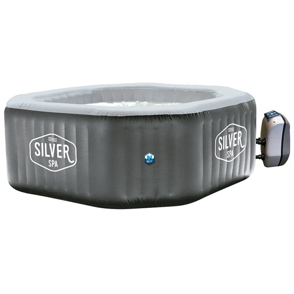 Spa hinchable Netspa Silver para 5/6 personas con accesorios incluidos