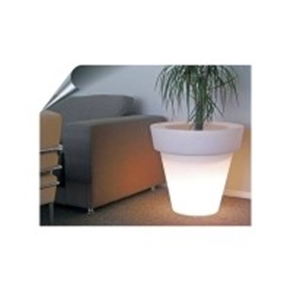 MACETA ILUMINADA NARANJA 60CM