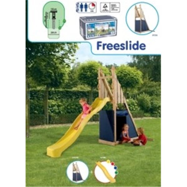 PARQUE DE MADERA CON TOBOGAN Y TIENDA DE CAMPAÑA