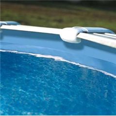 (810X470X132 REF. FPROV818) LINER - FONDO - BOLSA - LONA  AZUL UNICOLOR 40/100 - PEFIL EXTRUSIÓN SOLDADO PARA PISCINA   810X470X